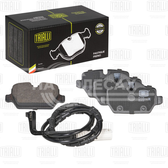 Колодки тормозные для автомобилей BMW 1 (E81/87) (04-) / 3 (E90) (05-) / Mini Countryman (10-) дисковые задние (в комплекте с датчиком)
