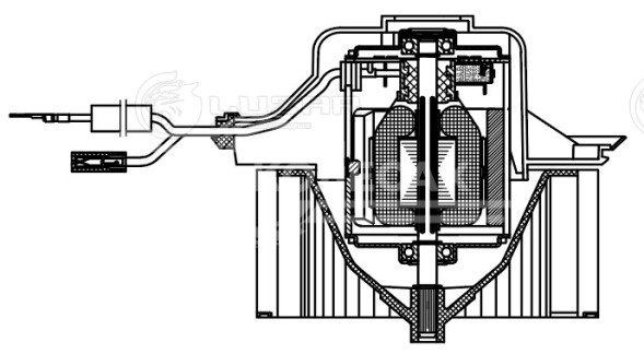 Электровентилятор отопителя для автомобилей VW Golf III (91-) A/C-