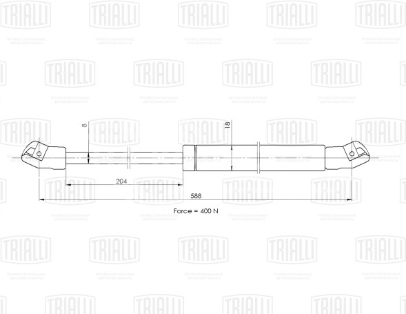 Амортизатор (упор) крышки багажника для автомобиля Opel Astra J (10-) хетчбэк 5-ти дверный