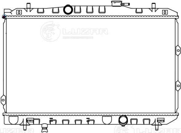 Радиатор охлаждения для автомобилей Cerato (04-) 1.6i/2.0i MT (рестайлинг 06-) (тип Dowoon)