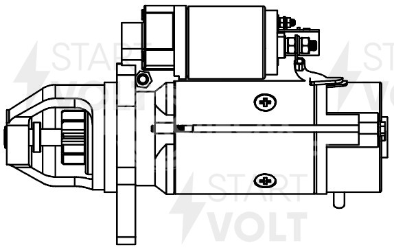 Стартер для автомобилей КАМАЗ с дв. 740.50-360/740.51-320 (тип Iskra) 24В 4кВт