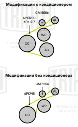 Ролик приводного ремня для автомобилей Hyundai Solaris/Kia Rio (17-) 1.4i [Kappa] (с натяжным механизмом)