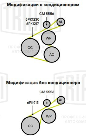 Ролик приводного ремня для автомобилей Hyundai Solaris/Kia Rio (17-) 1.4i [Kappa] (с натяжным механизмом)