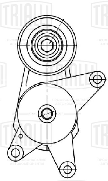 Ролик приводного ремня для автомобилей Hyundai Solaris/Kia Rio (17-) 1.4i [Kappa] (с натяжным механизмом)