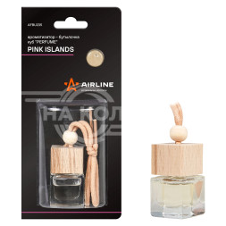 Ароматизатор-бутылочка куб "Perfume" PINK ISLANDS