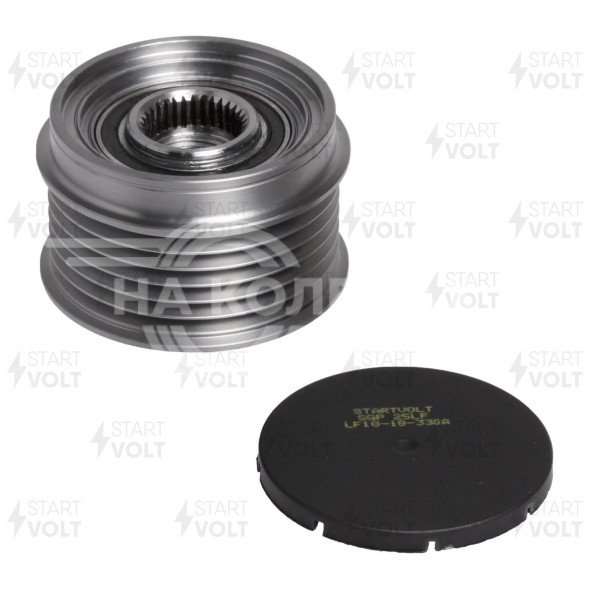 Шкив с обгонной муфтой генератора для автомобилей Mazda 3 BK (04-) 1.6i/6 GG (02-) 1.8i/2.0i/2.3i