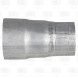 Соединитель труб глушителя 50/55/60 L=100 универсальный (алюминизированная сталь)