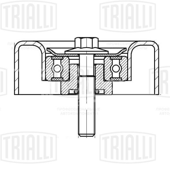 Ролик приводного ремня для автомобилей Ford Focus I (98-)/Galaxy (95-) 1.4i/1.6i/1.8i/2.0i/2.3i Zetec-S (опорный)