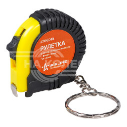 Рулетка в прорезиненном корпусе с фиксатором 1м х 6мм