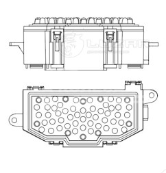 Резистор электровентилятора отопителя для автомобилей Audi A4 (B8) (07-)/Q5 (08-)