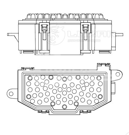 Резистор электровентилятора отопителя для автомобилей Audi A4 (B8) (07-)/Q5 (08-)