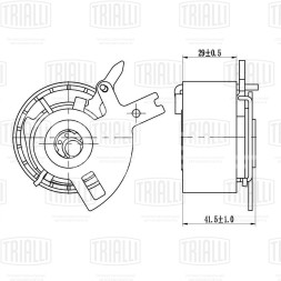 Ролик ГРМ для автомобилей Land Rover Freelander (06-) 2.2d (натяжной)