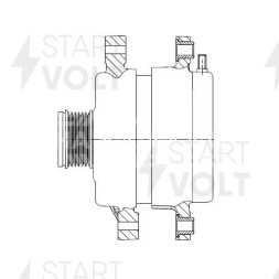 Генератор для автомобилей Hyundai Santa Fe II (09-)/Kia Sorento II (09-) 2.0CRDi/2.2CRDi 150A