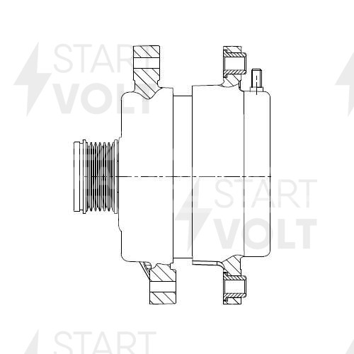 Генератор для автомобилей Hyundai Santa Fe II (09-)/Kia Sorento II (09-) 2.0CRDi/2.2CRDi 150A