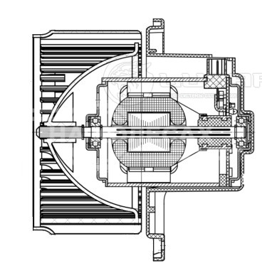 Электровентилятор отопителя для автомобилей KIA Soul I (08-)