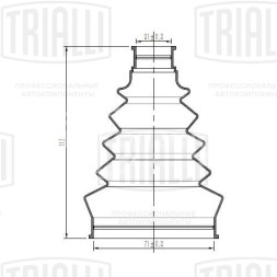 Пыльник ШРУСа наружного для автомобилей Opel Corsa D (06-) 1.2i
