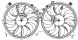 Электровентилятор охлаждения для автомобилей Nissan Teana (08-)/Murano (08-) (2 вент.) (с кожухом)