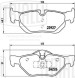 Колодки тормозные для автомобилей BMW 1 (E87) (04-)/3 (E90) (05-) дисковые задние (в комплекте с датчиком)