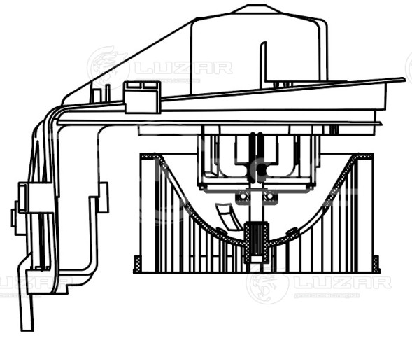 Электровентилятор отопителя для автомобилей VW Golf III (91-)/Polo III (94-) A/C+