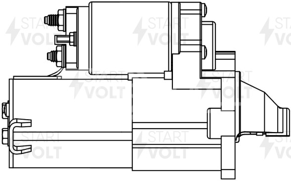 Стартер для автомобилей Chery QQ6 (06-) 0.8i/1.1i 1,1кВт