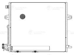 Радиатор кондиционера для автомобилей Mercedes-Benz ML (W164) (05-)/GL (X164) (06-)