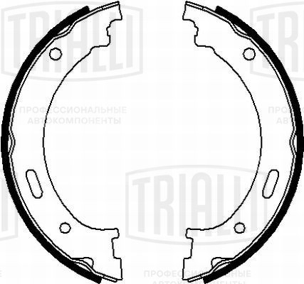 Колодки тормозные барабанные стояночного тормоза для автомобилей Jeep Grand Cherokee III (04-) 205x31