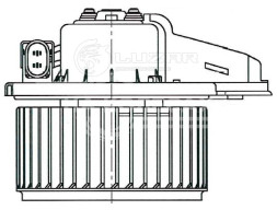 Электровентилятор отопителя для автомобилей Audi A6 (C5) (97-)