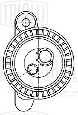 Ролик приводного ремня для автомобилей VW Polo Sedan (RUS) (10-)/Polo (20-)/Skoda Rapid (15-) 1.6MPi (с натяжным механизмом)