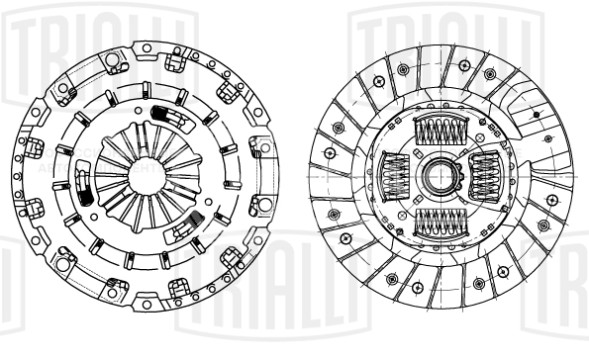 Комплект сцепления с компенсацией износа без муфты для автомобилей Ford Transit (06-) 2.2TDCi (КПП VXT75)