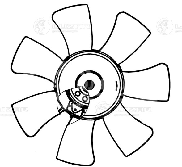 Электровентилятор охлаждения для автомобилей CX-7 (06-) (без кожуха)