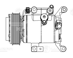 Компрессор кондиционера для автомобилей Mazda CX-5 (11-)/6 (GJ) (13-)/3 (BM) (13-)