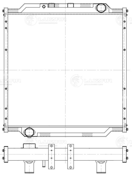 Радиатор охлаждения для автомобилей МАЗ 6501B5 ЯМЗ-536