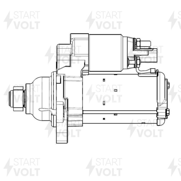 Стартер для автомобилей VAG Polo Sedan (10-)/Tiguan (16-)/Octavia A7 (14-) 1.4TSi/1.6i 1,4кВт