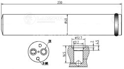 Ресивер-осушитель конденсора для автомобилей Mitsubishi Lancer IX (03-)