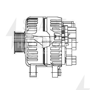 Генератор для автомобилей Toyota Camry V30 (01-) 2.4i/Avensis T250 (03-) 2.0i/2.4i 100A