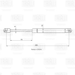 Амортизатор (упор) крышки багажника для автомобиля Ford Focus II (05-) седан
