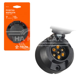 Розетка фаркопа 12В 7 контактов пластик &quot;ЛАЙТ&quot;