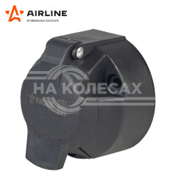 Розетка фаркопа 12В 7 контактов пластик &quot;ЛАЙТ&quot;