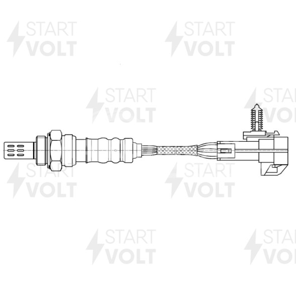 Датчик кислорода для автомобилей Chevrolet Captiva (06-)/Opel Antara (06-) 2.4i до катализатора 290 мм