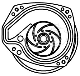 Насос водяной для автомобилей Opel Insignia (08-)/Chevrolet Malibu (15-) 2.0T