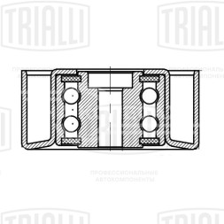 Ролик приводного ремня для автомобилей Peugeot 307 (00-) 1.4i/1.6i A/C+ без ГУР (натяжной) d=60