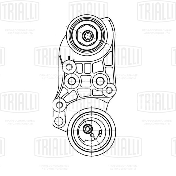 Ролик ГРМ натяжной для автомобилей Opel Omega (94-) 2.5i/2.6i
