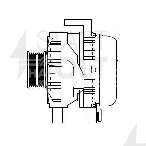 Генератор для автомобилей Toyota Rav 4 (06-)/Rav 4 (00-) 2.0i AT 100A