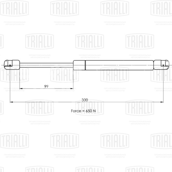 Амортизатор (упор) крышки багажника для автомобиля Renault Fluence (10-)