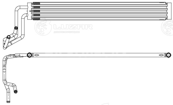 Радиатор масляный для автомобилей VW Touareg (02-)/Audi Q7 (05-)/Porsche Cayenne I (02-)
