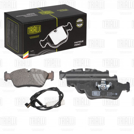 Колодки тормозные для автомобилей BMW 1 (E81/87) (04-)/3 (E90/91) (05-) дисковые передние (комплекте с датчиком)