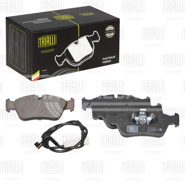 Колодки тормозные для автомобилей BMW 1 (E81/87) (04-)/3 (E90/91) (05-) дисковые передние (комплекте с датчиком)
