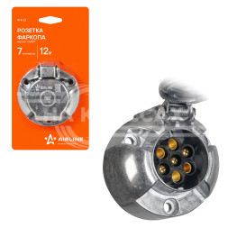 Розетка фаркопа 12В 7 контактов металл &quot;ЛАЙТ&quot;