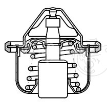 Термостат для автомобиленй Suzuki SX4 I (06-)/SX4 II (13-)/Vitara (15-) 1.6i (88°С) (термоэлемент)
