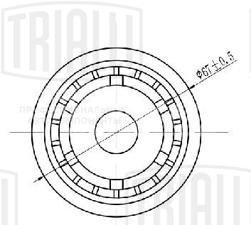 Ролик приводного ремня для автомобилей Ford Focus III (11-)/Kuga (13-) 1.5T/1.6T (только ролик натяжителя)